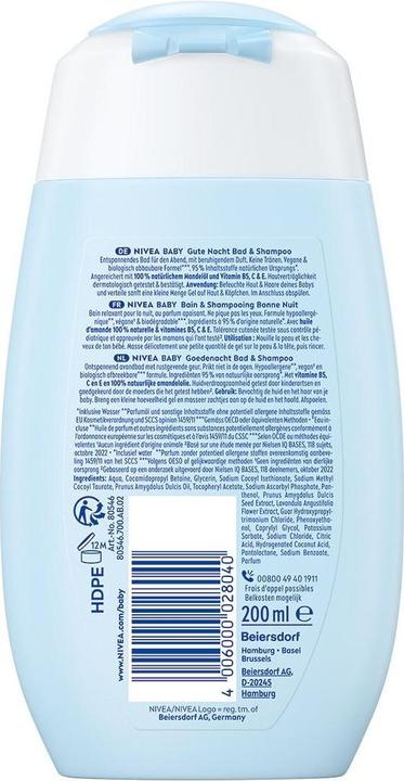 Image du produit NIVEA Gute Nacht Bad & Shampoo