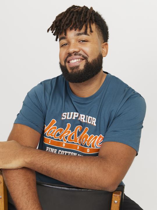 Produktbild Jack & Jones Jjelogo Tee Ss O-Neck 2 Col Aw24 S Pls (XXL)