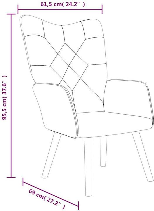 Immagine prodotto vidaXL Relaxsessel mit Hocker