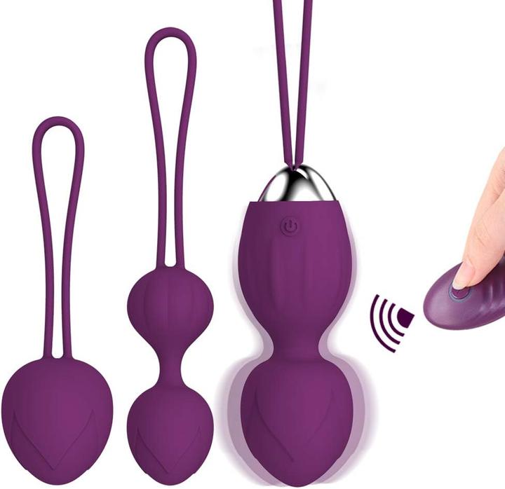 Yevior 3-teiliges Beckenbodentrainer-Set mit Vibrator
