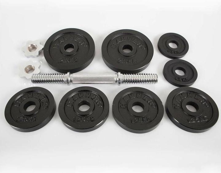 Produktbild Hammer Fitness HAMMER Kurzhantel-Set 15 kg (2 x 1.25 kg, 4 x 2.5 kg)