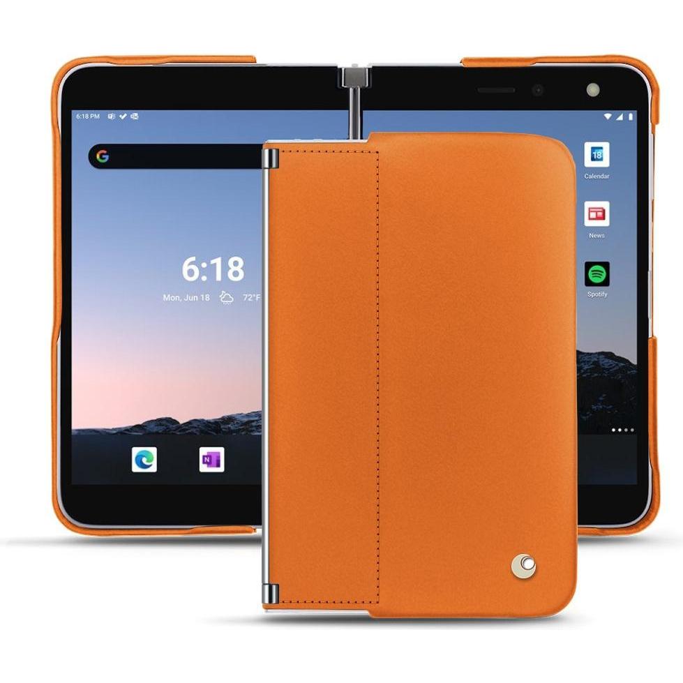 Noreve Lederschutzhülle (Microsoft Surface Duo 2), Smartphone Hülle, Orange