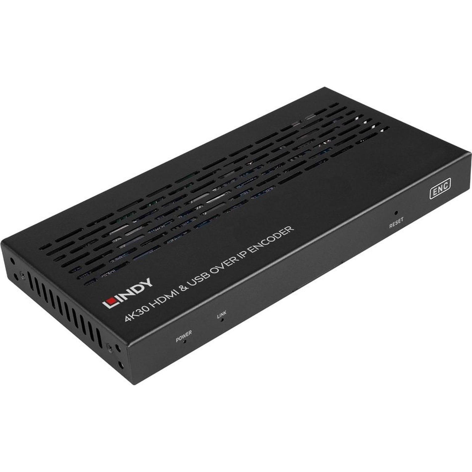 Lindy 4K30 HDMI & USB over IP Encoder Multicast & Videowall (38396)