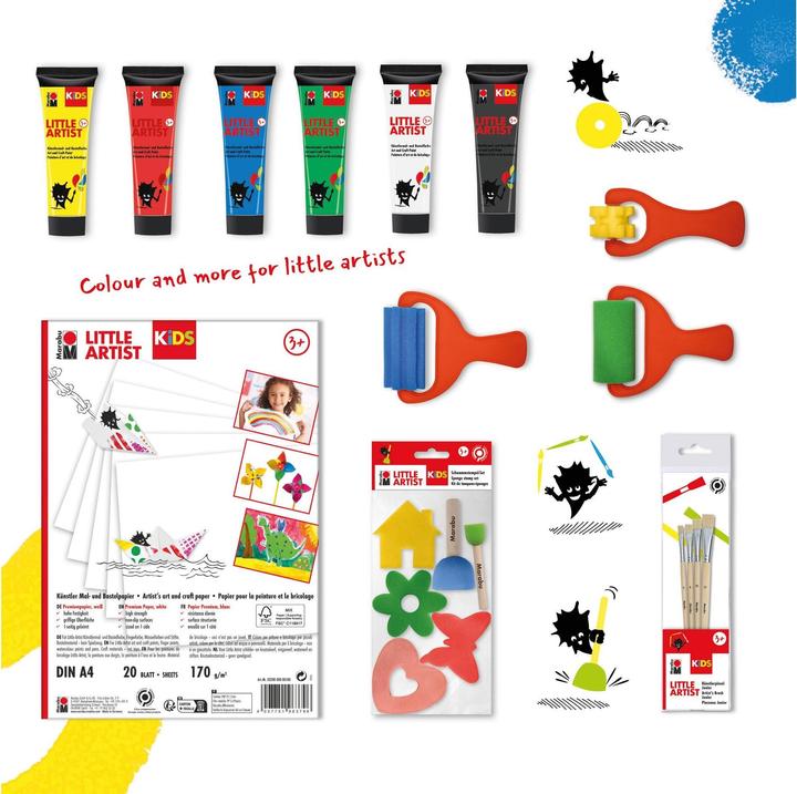 Image du produit Marabu Peinture artisanale Kids Power Paint Box 6 x 36 ml (4375 ml)