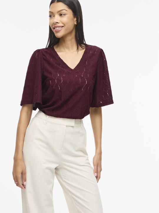 Immagine prodotto Vila VIMARCELLA V-Ausschnitt Oberteil mit kurzen Ärmeln (S)