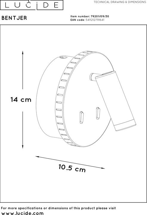 Produktbild Lucide Bentjer (350 lm)