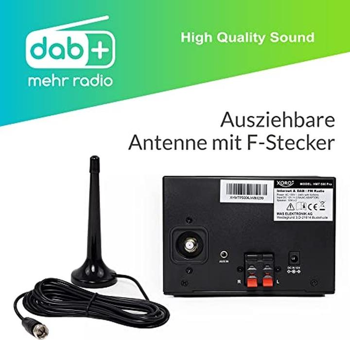 Actual product image Xoro HMT500 pro (Wi-Fi, Bluetooth, CD player, Spotify Connect, 2x 10 W)
