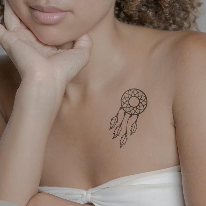 Produktbild minink Temporäres Tattoo – Feder Traumfänger