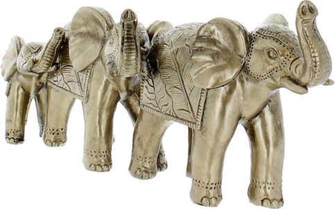 Produktbild MICA Living Standdeko - Elefantenfamilie - gold - ca. 34 x 10 x 15 cm