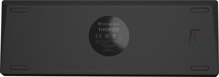 Produktbild Genesis THOR 660 RGB Gaming, RGB LED Backlight, US, Black, Wireless, Wireless Switch, Gateron Red Switch (Eng. Int., Kabelgebunden)