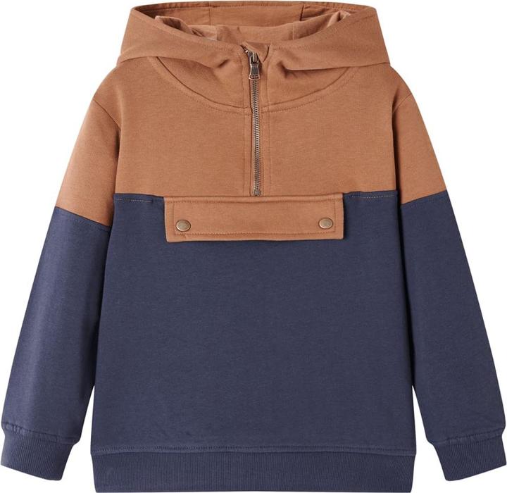 Image du produit vidaXL Sweat à capuche mi-zip pour enfant (140)