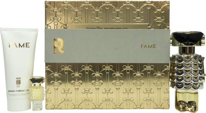Image du produit Paco Rabanne PR FAME SET (EP 80 vp + BODY LOTION 100 ml + EP 4 ml) (Eau de parfum, 100 ml)