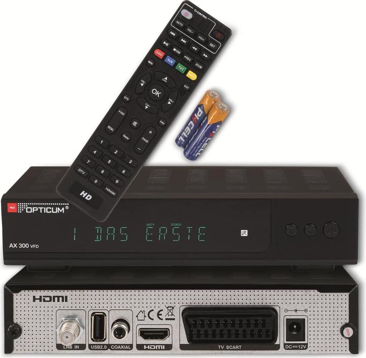 Immagine prodotto Opticum Sat Receiver mit PVR (DVB-S2, Disco rigido)