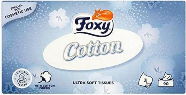Produktbild Foxy FACIAL COTTON pañuelos ultra suaves 90 uds