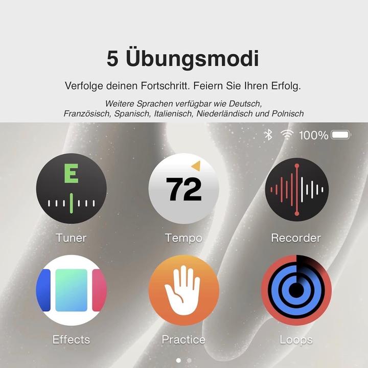 Actual product image Lava Music Me 3 Guitar 36 Inch With Spacebag White (Acoustic guitar, Carbon fibre body and neck, Fingerboard: HPL (High-Pressure Laminate), Top: Super AirSonic carbon fibre composite material)