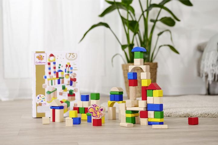 Actual product image Eichhorn Wooden building blocks 75 years