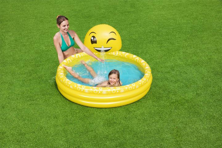 Productafbeelding Bestway Zwembad met 3 ringen en sproeier Summer Smiles