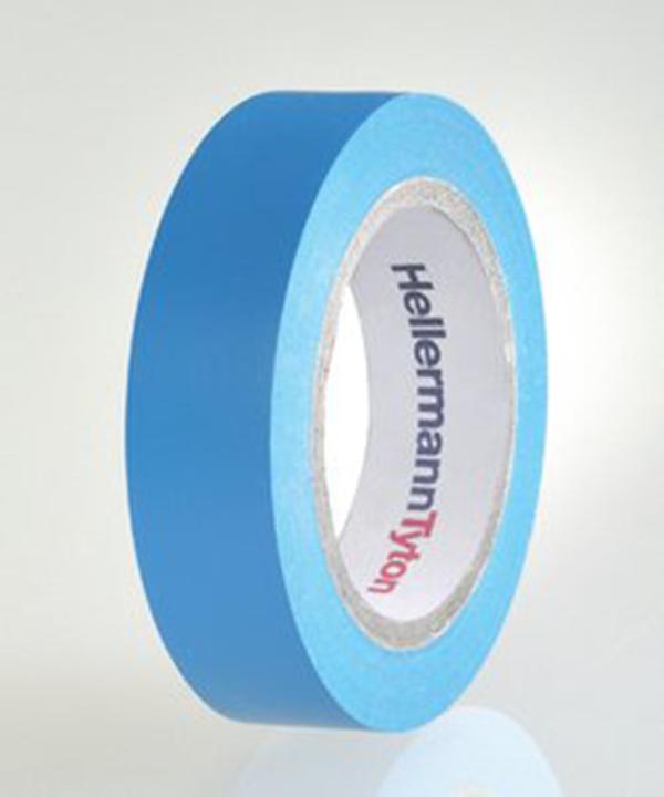 Produktbild HellermannTyton HelaTape Flex Isolierband Blau, 0.15mm x 15mm x 10m (15 mm)