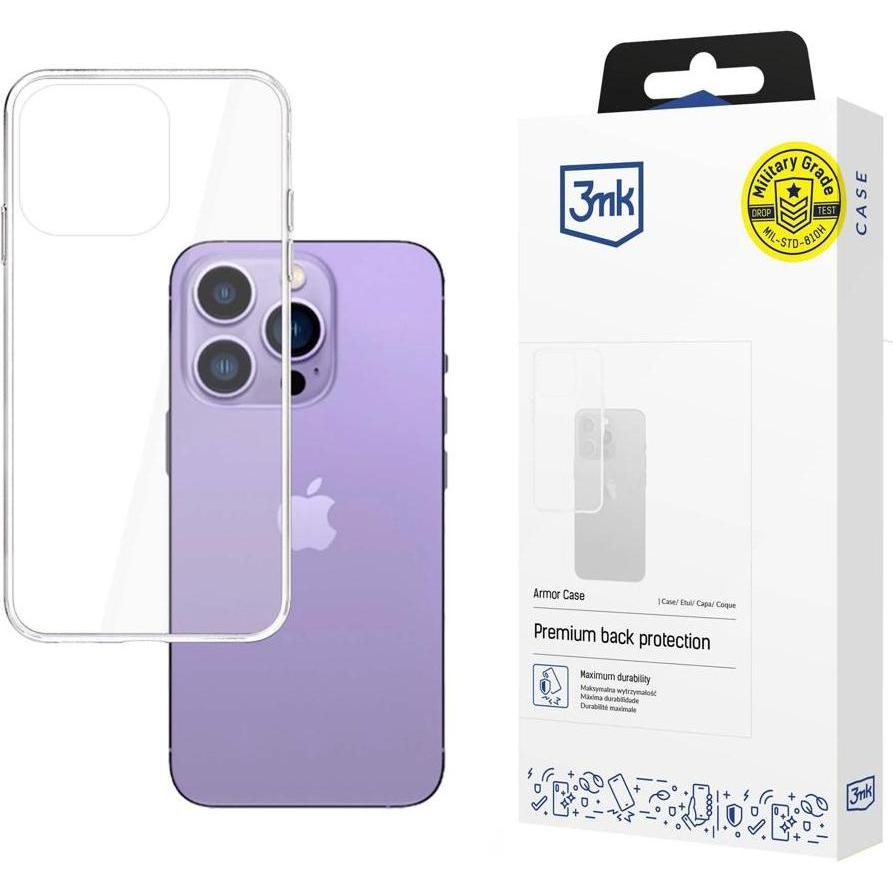 3MK Apple iPhone 14 Pro Max - Armor Case (Apple iPhone 14 Pro Max), Smartphone Hülle, Transparent