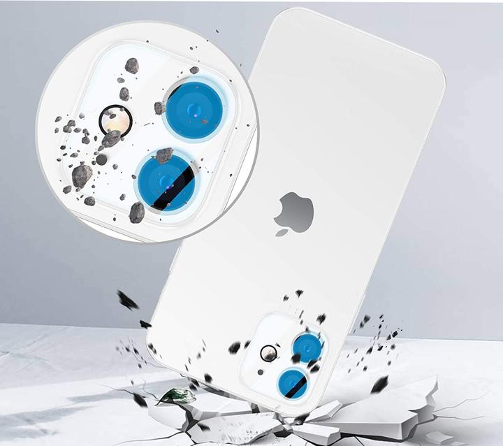 Produktbild Apfelkiste iPhone 12 Kamera Protector Panzer Glas (2er Set), Transparent (2 Stück, Apple iPhone 12)