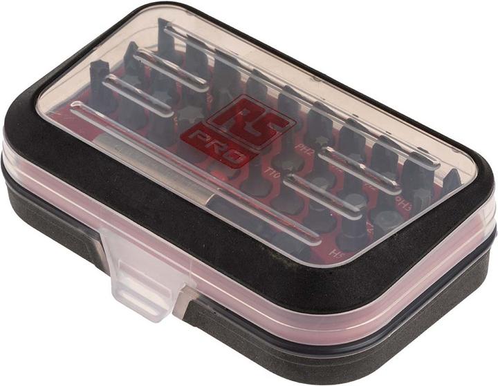 Image du produit RS PRO Fente, Phillips, Pozidriv, Torx Jeu d'embouts en acier inoxydable, 31 pièces (Croix Phillips PH, Croix Pozidriv PZ)