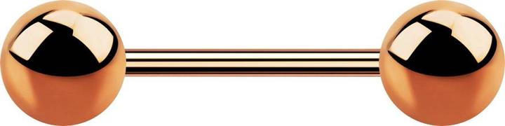 Image du produit Star Piercing Micro Barbell or rose avec deux boules (sans laiton, Titane)