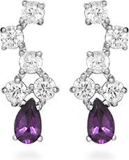 Produktbild JVD Sparkling silver earrings with zircons SVLE0631SH8F200
