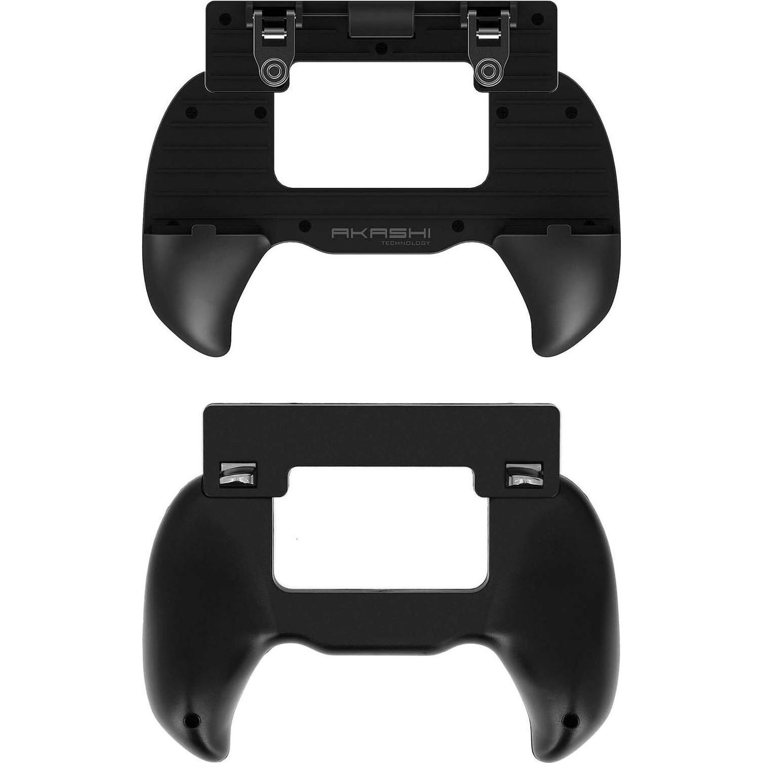 Akashi Smartphone-Gamecontroller, verstellbar, für Smartphones Schwarz –, Gaming Controller