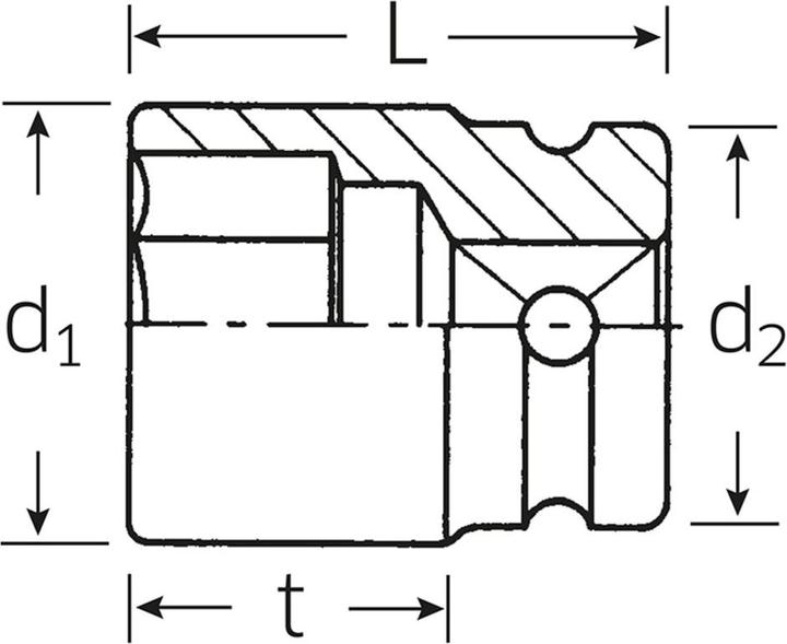 Produktbild Stahlwille 50IMP IMPACT-Steckschlüsseleinsätze 1/2 24 mm (24 mm)