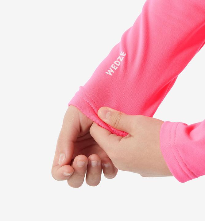 Produktbild Wedze Skiunterwäsche Funktionsshirt Kinder hoher Kragen - BL 500 neonrosa (104)