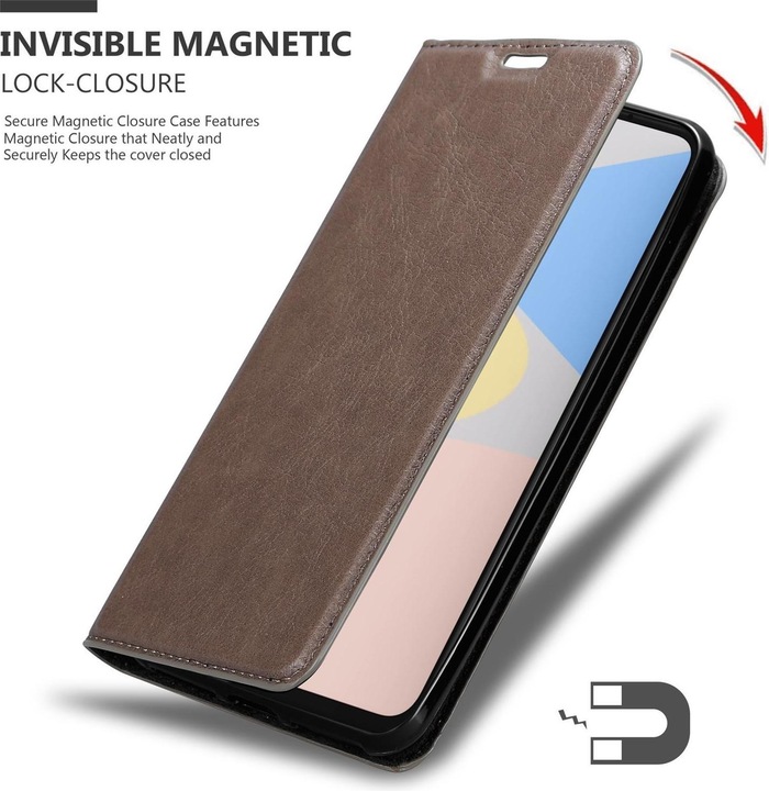 Actual product image Cadorabo Book Invisible Magnet Cover (Google Pixel 4a)