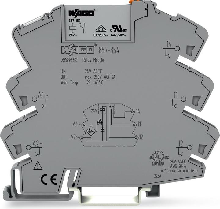 Wago Technique de contact Petit relais de commutation avec socle 857-354