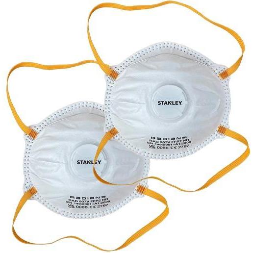 Stanley, Maschera respiratoria, SYFFP22PKB EU FFP2 Einweg-Staubmaske 2 Stück (FFP2, 2 x)