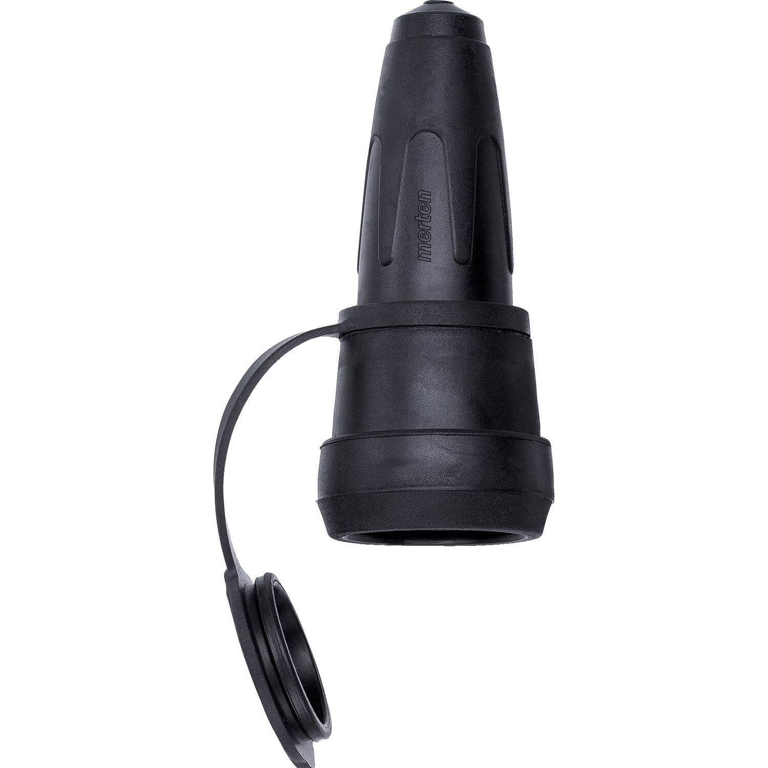 Thumbnail - Merten, Netzstecker + Netzkupplung, Vollgummi-Kupplung SCHUKO 172993 schwarz