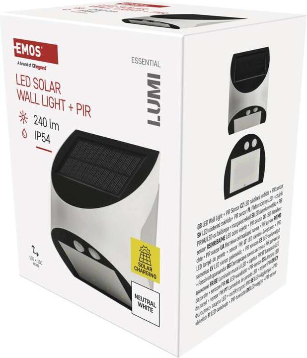 Produktbild Emos LED-Leuchte LUMI mit PIR, neutralweiss
