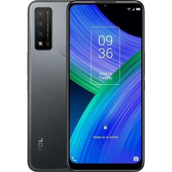 TCL 20R (6,52") Dual SIM Android 11 USB Type-C Grigio (64 GB, Grigio granito, 6.52", Doppia SIM, 5G), Smartphone, Grigio