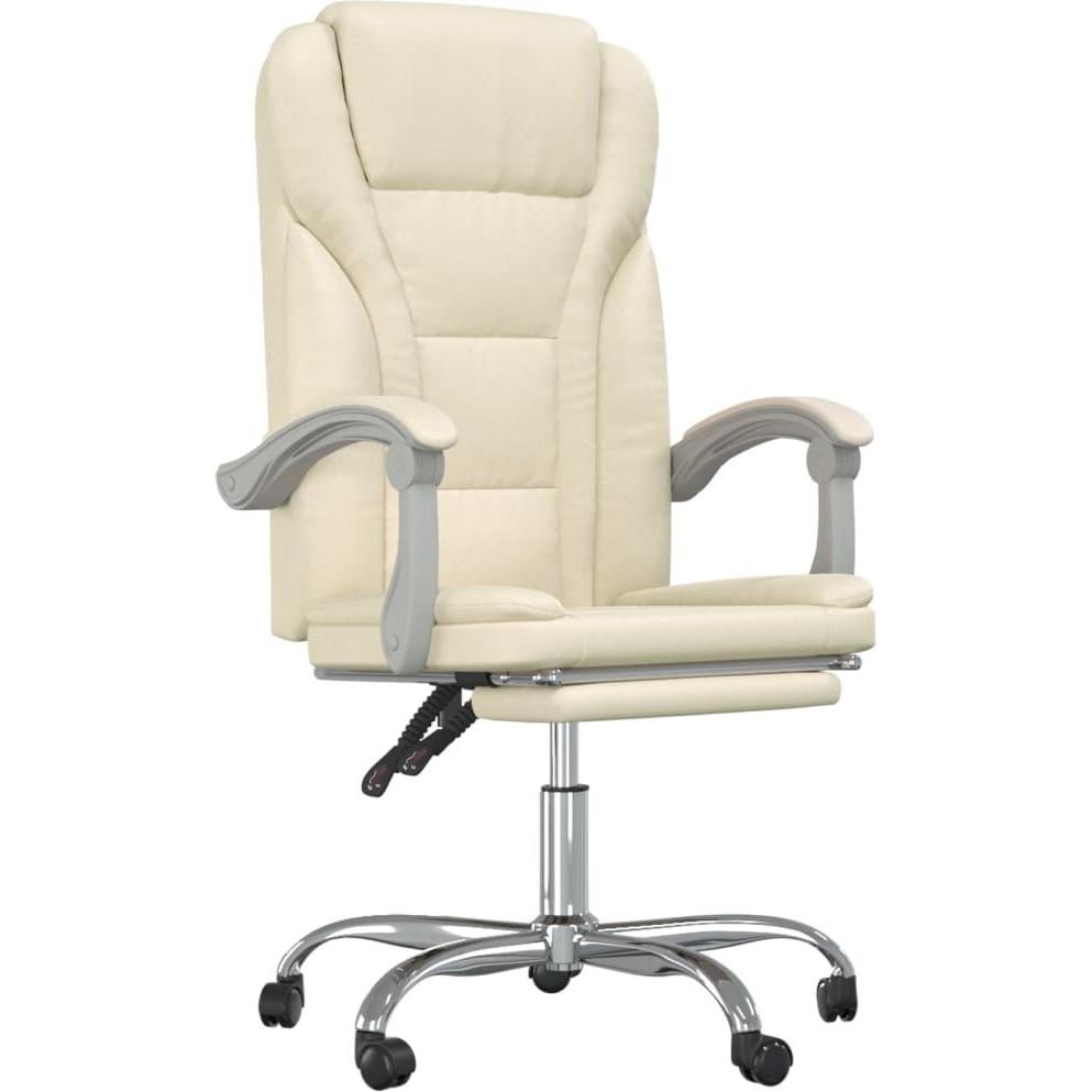 Vidaxl Beige Bürostuhl, Bürostuhl Mit Liegefunktion (46.50 - 56 Cm)