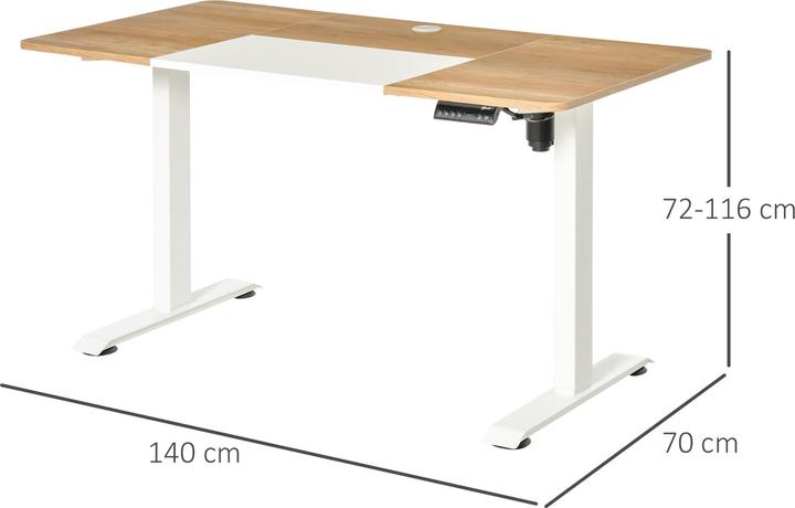 Actual product image Jamb Standing Desk Electric Desk (140 x 70 x 116 cm)