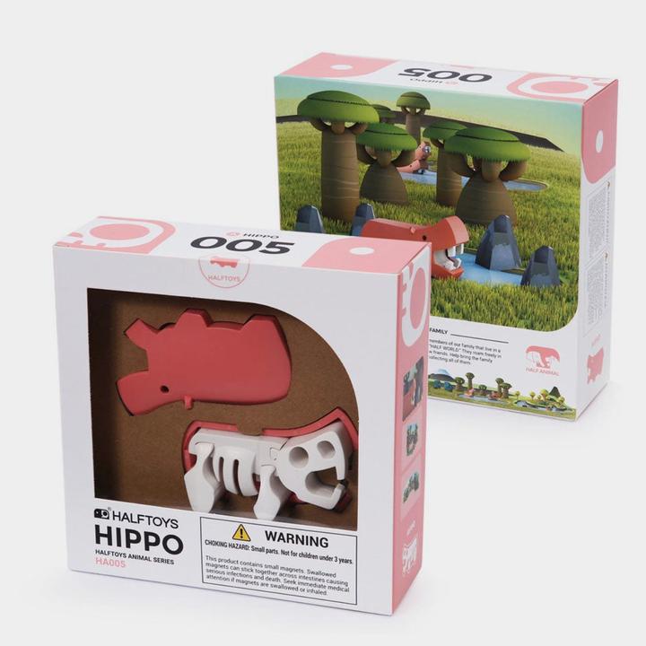 Actual product image Halftoys Animal World - Hippo version