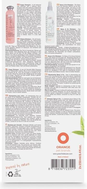 Actual product image Greenfields Pet shampoo (Dog, 270 ml)