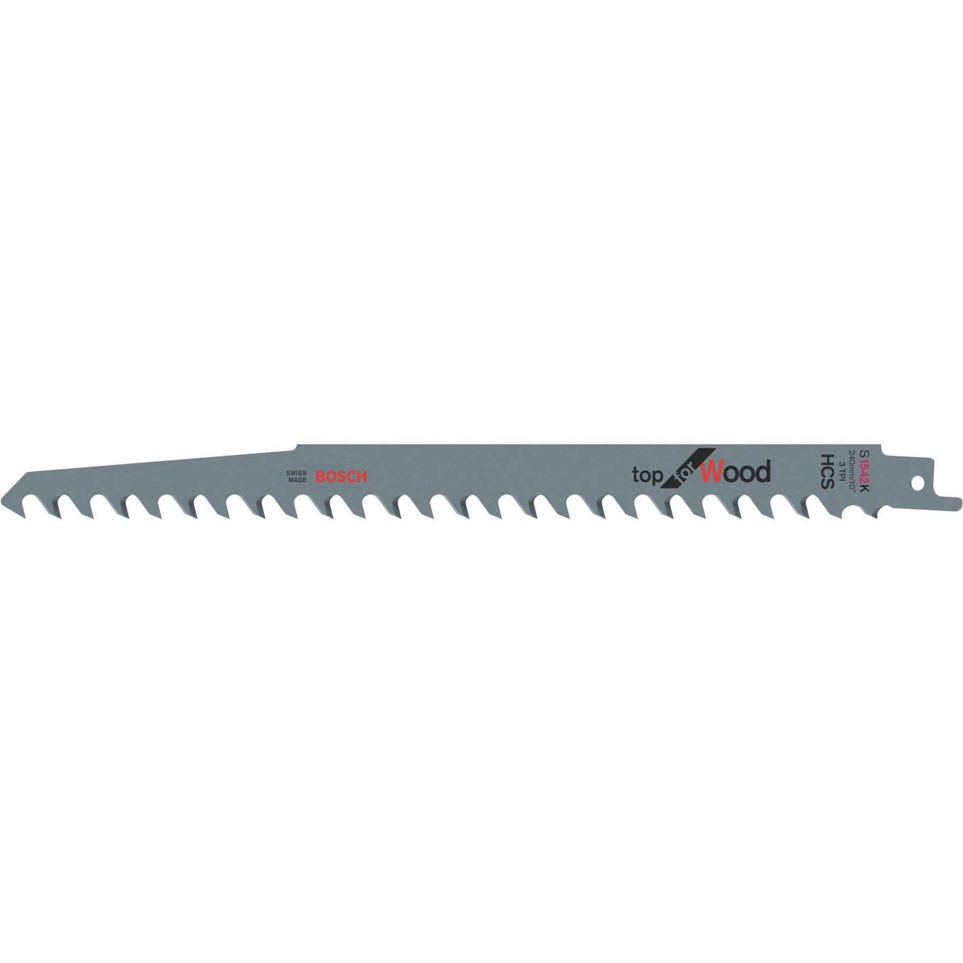 Bosch Professional Zubehör, Sägeblatt, Säbelsägeblatt S 1542 K, Top for Wood, 2er-Pack