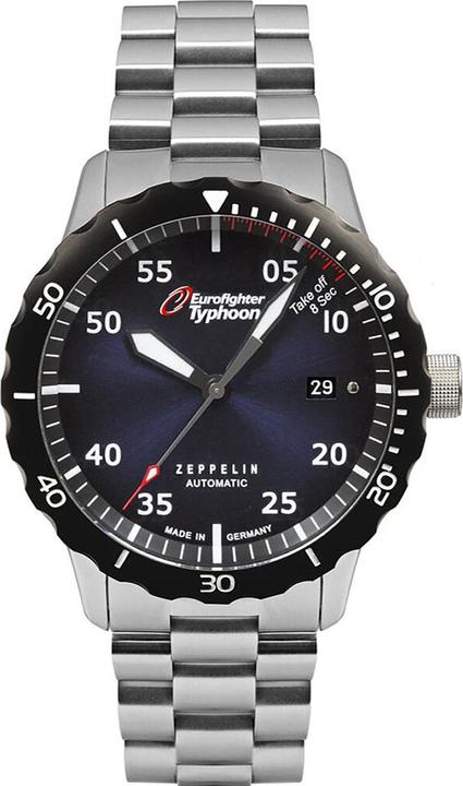 Actual product image Zeppelin Watch Eurofighter 7268M-3 SET, automatic (Pilot watch, 43 mm)