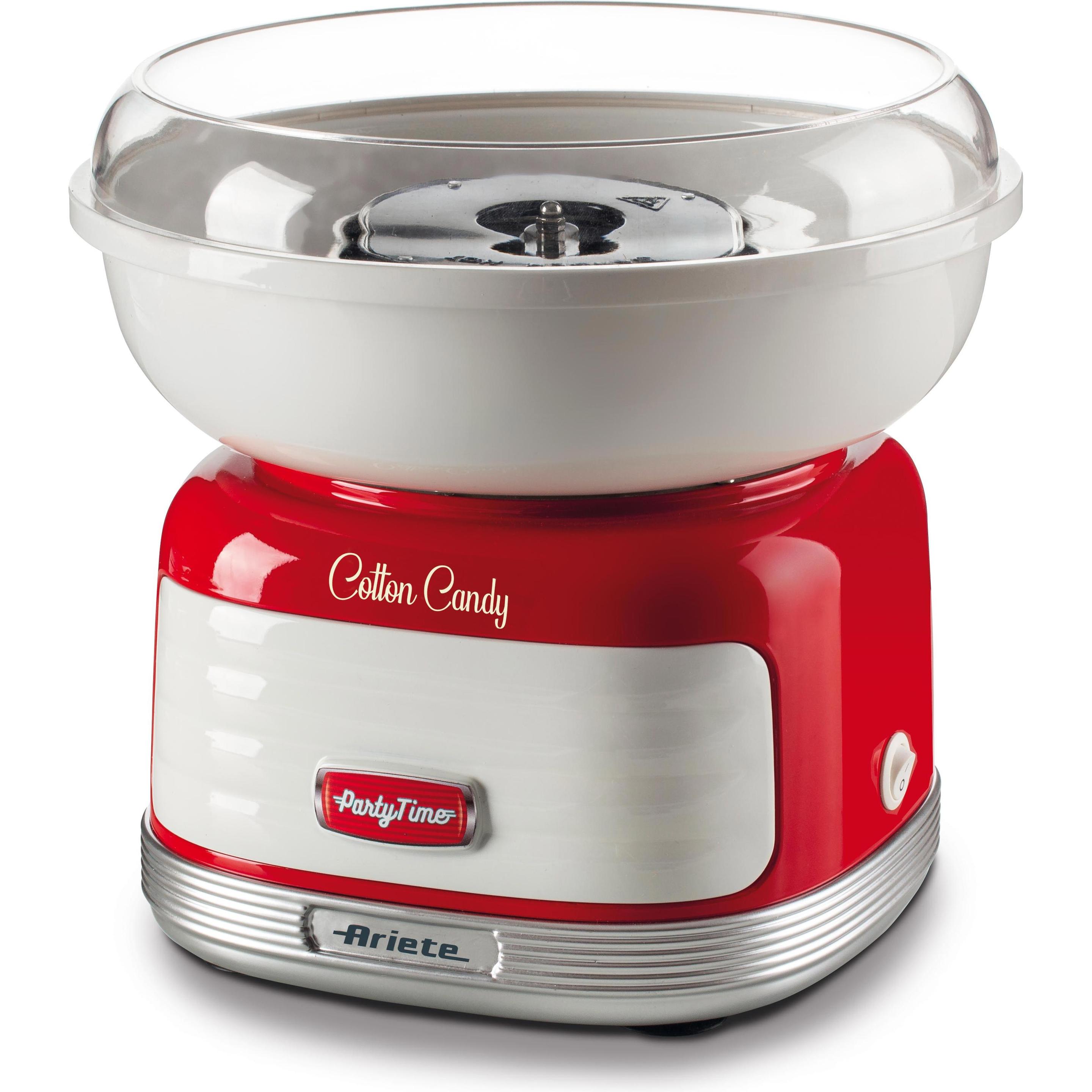 Ariete 2973 Zuckerwatte-Maschine PartyTime, Fun Kitchen, Weiss, Rot