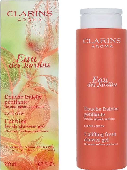 Actual product image Clarins Eau Des Jardins Uplifting Fresh Shower Gel (200 ml)
