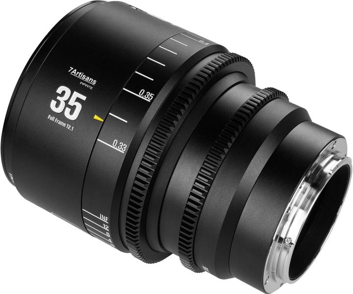 Actual product image 7artisans 35T21B-PL INF 35mm T2.1 INFINTE PL Mount (Black) (Arri PL, full size)