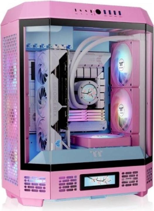 Image du produit Thermaltake The Tower 600 (pink, Tempered Glass x 3) (Mini-ITX, ATX, mATX)