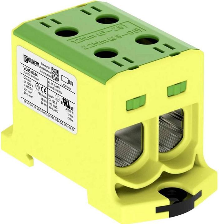 Image du produit Ouneva Group VC05-0044 Bloc de distribution jaune-vert 1 pc.