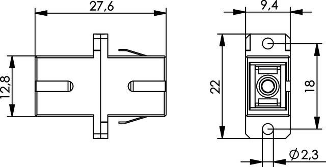 Produktbild Telegärtner Netzwerkkoppler (S/UTP, CAT6, 0.14 m)