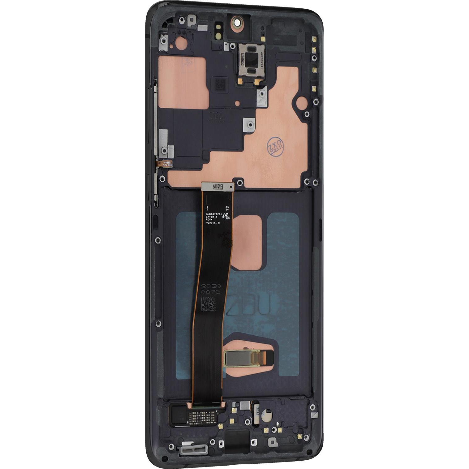 Thumbnail - Clappio Ersatzteil Bildschirm + Touchscreen (Inkl. Gehäuse) (Galaxy S20 Ultra), Mobilgerät Ersatzteile, Schwarz