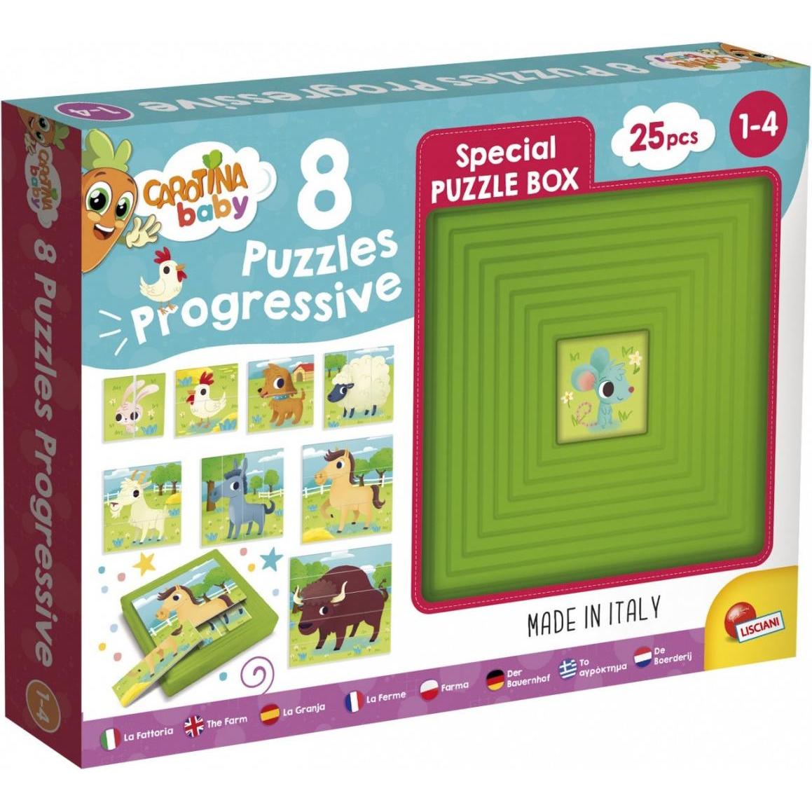 Lisciani Carotina Baby – progressives Puzzle Farma (25 Teile)
